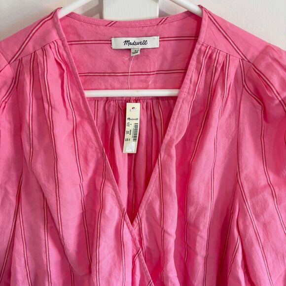 Madewell Wrap Top in Cecelia Stripe NWT - Picture 5 of 12